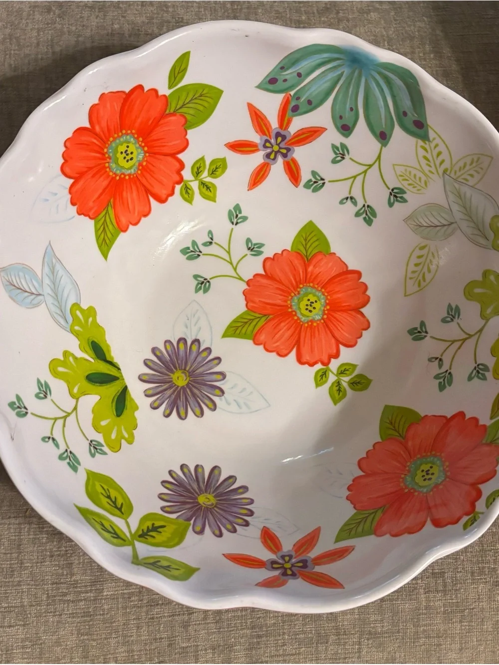 Multiple serving bowls and plates